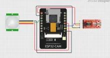 ESP32-CAM Wi-Fi Controlled Motion Detection Security Camera 