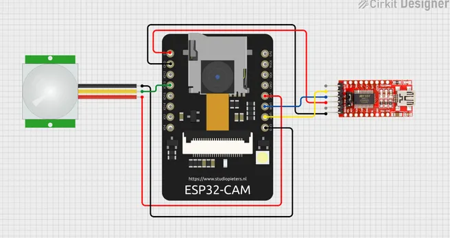 ESP32-CAM Wi-Fi Controlled Motion Detection Security Camera